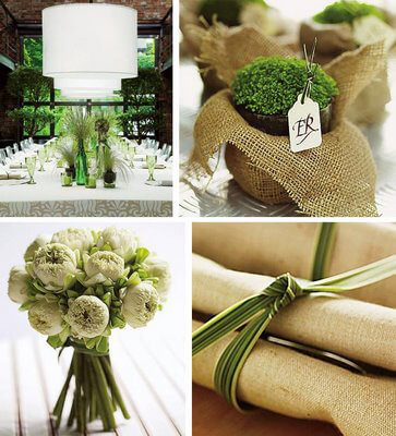 Bouquet Sposa Con Juta.Nozze Verdi Decorazione Juta Un Immagine Rustica E Naturale