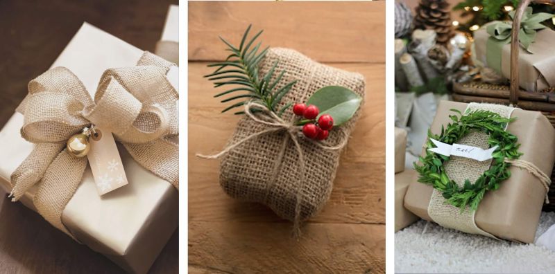 christmas-presents-wrapped-in-burlap